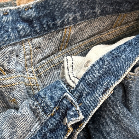 Vintage US Union Made Lee 10 Petite Relaxed Fit Blue Jeans - Picture 5 of 10
